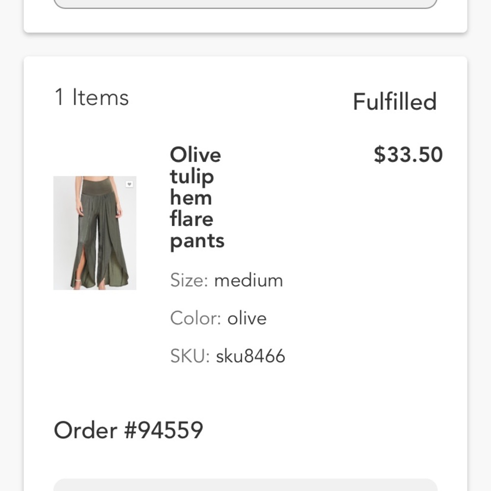 Silk pants